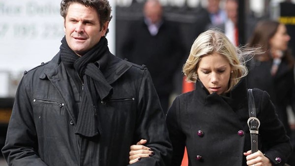 Chris Cairns with his wife, Melanie Cairns