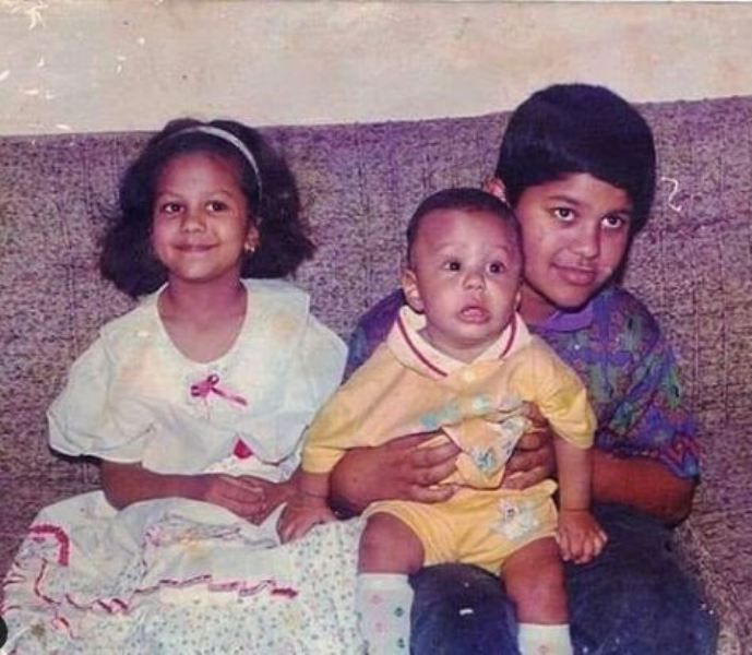 Jinaan Hussain's (extreme left) childhood picture with her siblings