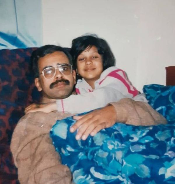Jinaan Hussain's picture with her father