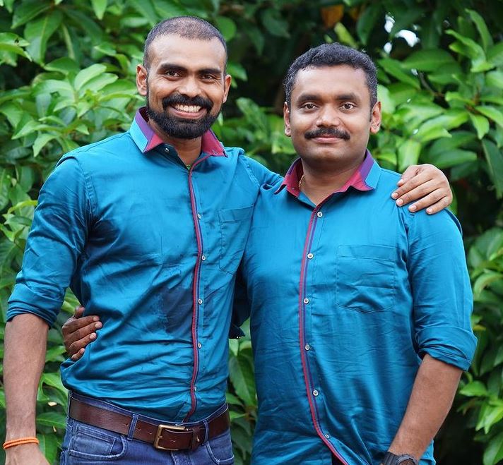 P. R. Sreejesh with his brother