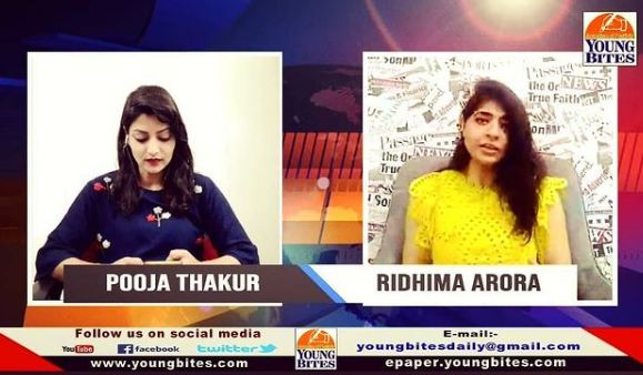 Ridhima Arora as a guest on Young Bites