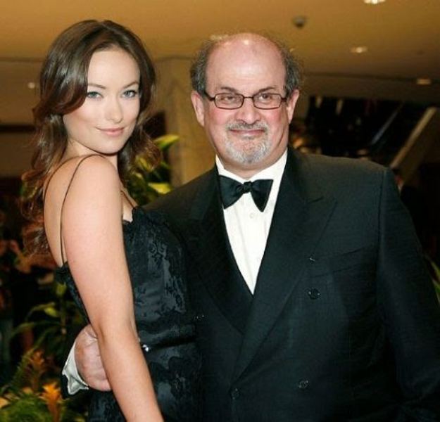 Salman Rushdie with Olivia Wilde