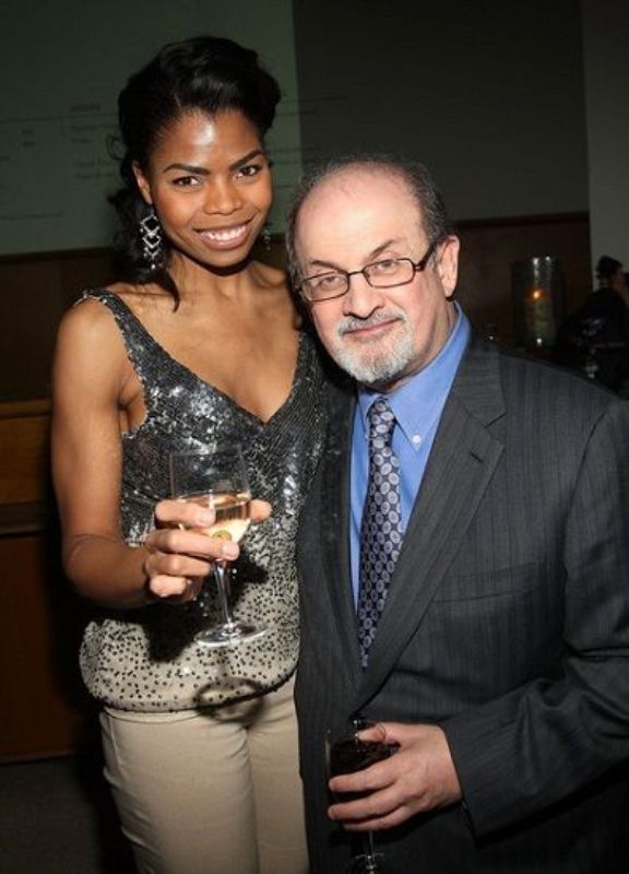 Salman Rushdie with Pia Glenn
