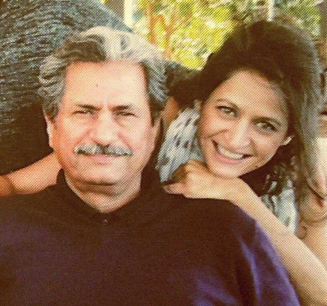 Tara Mahmood with her father