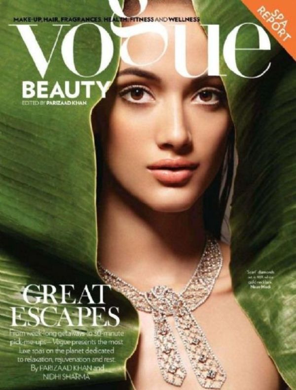 Angela Jonsson on the cover of Vogue magazine