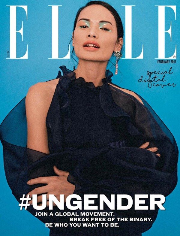 Anjali Lama on the cover of Elle Magazine