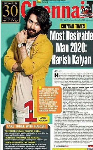 Harish Kalyan- Chennai Times Most Desirable Man 2020
