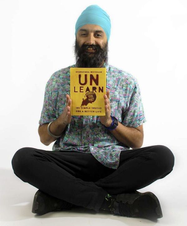 Humble The Poet with his book UnLearn