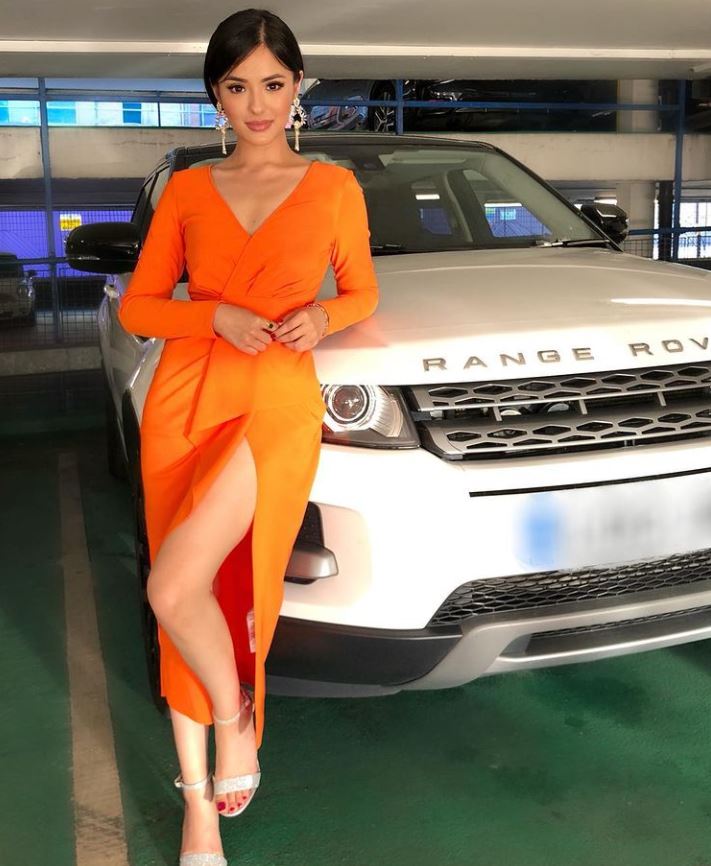 Jassita Gurung posing with her Range Rover