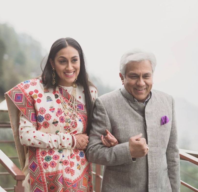 Karuna Ezara Parikh with her father Rajen Parikh