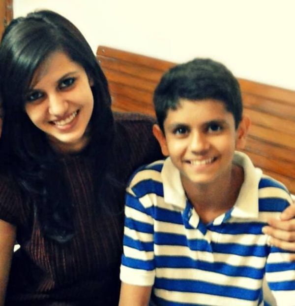 Koyal Rana with her brother