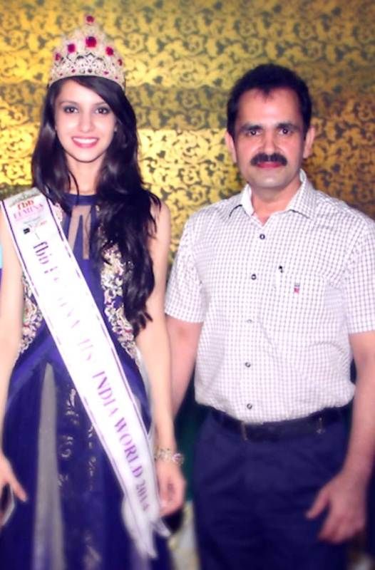 Koyal Rana with her father