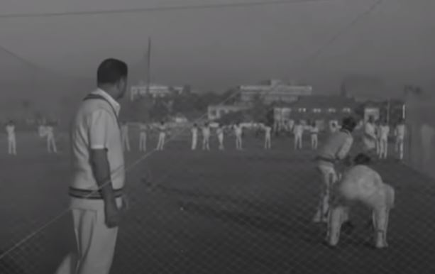 Mankad post-retirement as a coach training youngsters during a net session