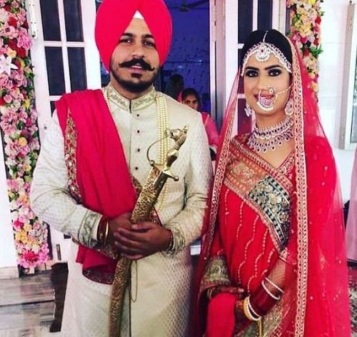 Namanveer Singh Brar on his wedding day