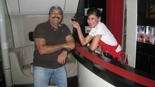 Neetu Shukla seen drinking alcohol in a picture taken at Kingfisher Airlines
