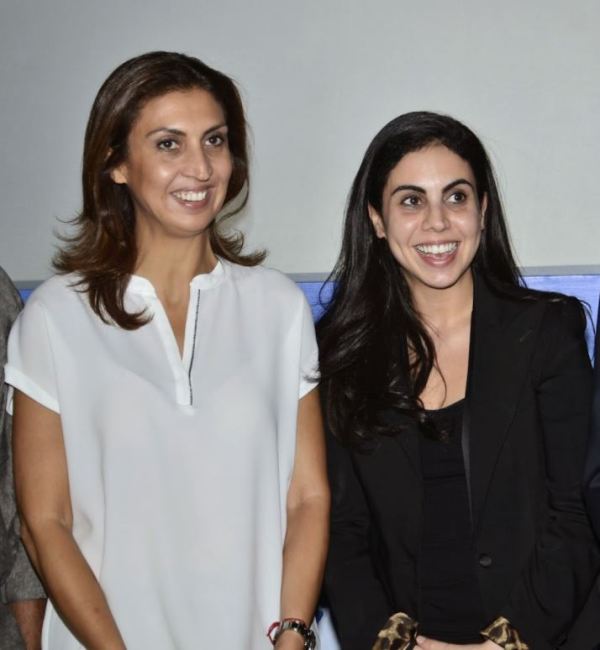 Nisa Godrej with her sister Tanya Arvind Dubash
