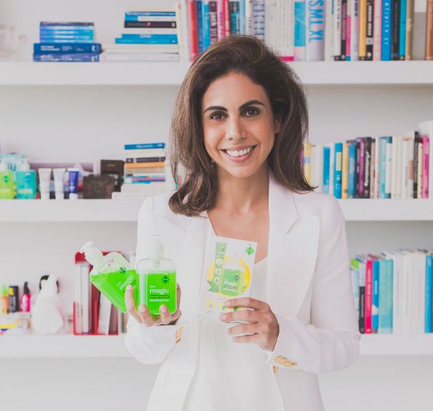 Nisa Godrej with her new products under GCPL