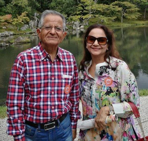 Nita Mehta with her husband