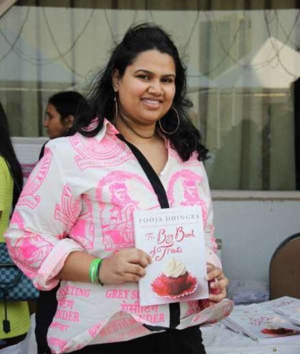 Pooja Dhingra with her book 'The big book of treats'