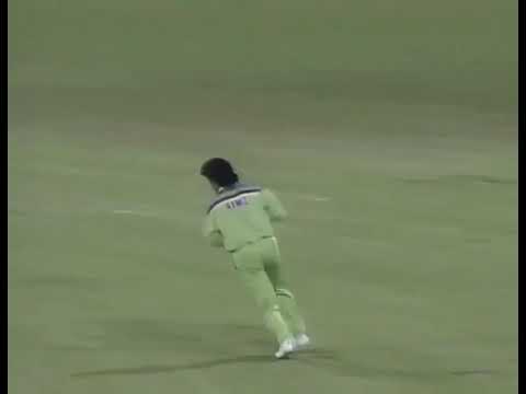 Ramiz Raja taking the final catch of the 1992 World Cup