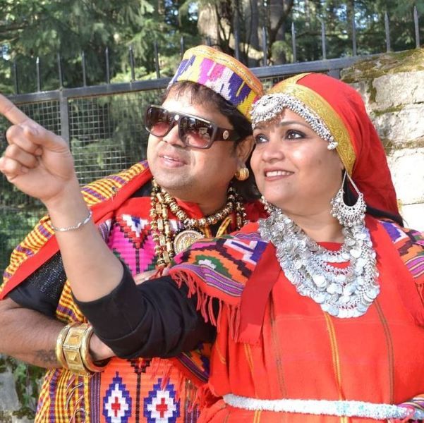 Santosh Chaudhary (Dadus) with his wife