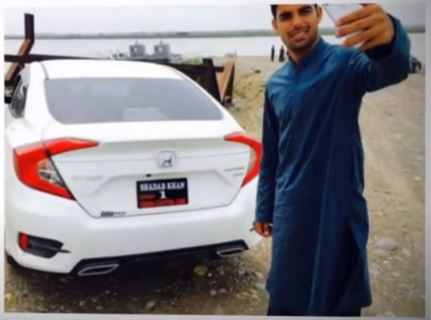 Shadab Khan's car Honda Civic