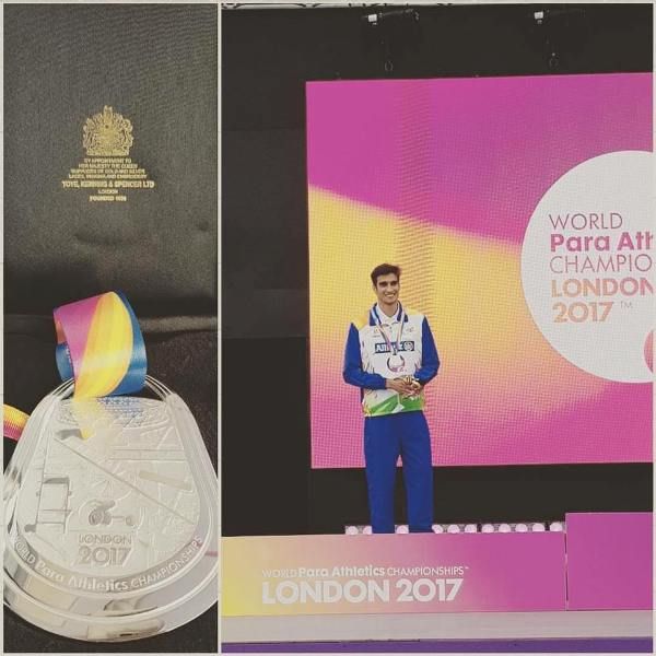 Sharad Kumar won a silver medal at the 2012 London Paralympics