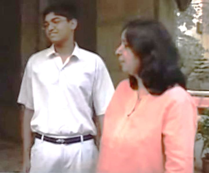 Shikha Sharma with her son Tilak Sharma