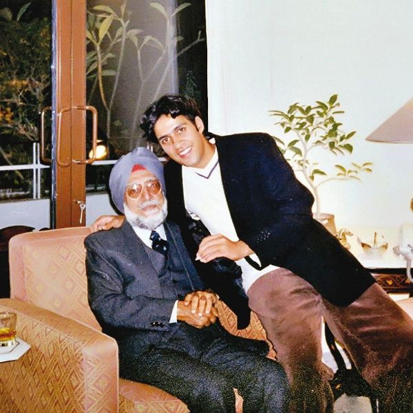 Tavleen Singh's father and son Aatish Taseer