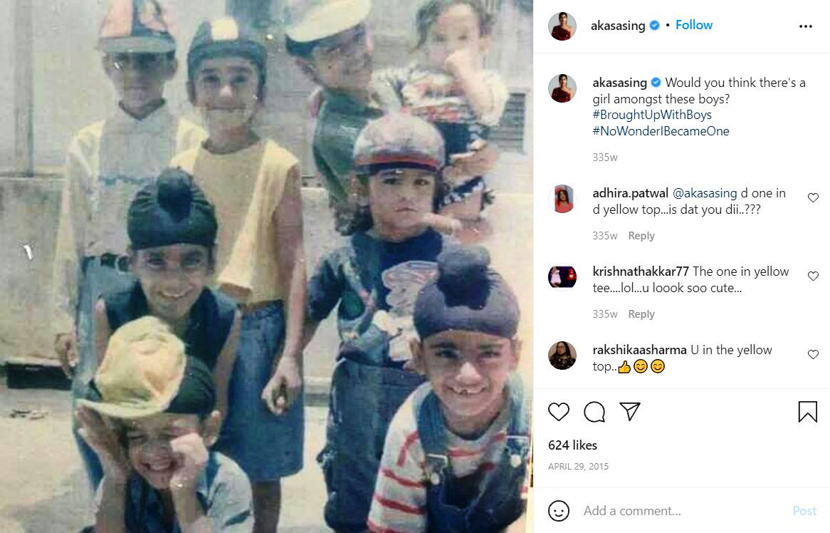 Akasa Singh's Instagram post