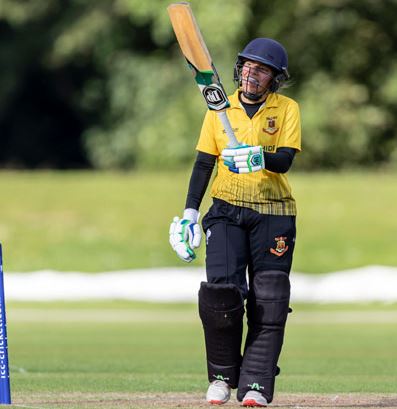 Amy Hunter during the inning of 91 runs against Hills