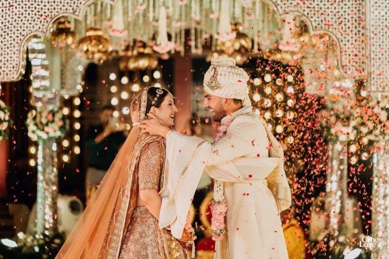 Deepak Chahar and Jaya Bhardwaj's wedding photo