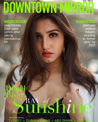 Donal Bisht on the cover page of Downtown Mirror magazine