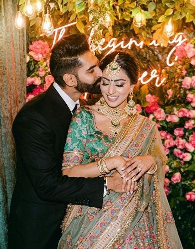 Geet Grewal and Parmish Verma's engagement picture