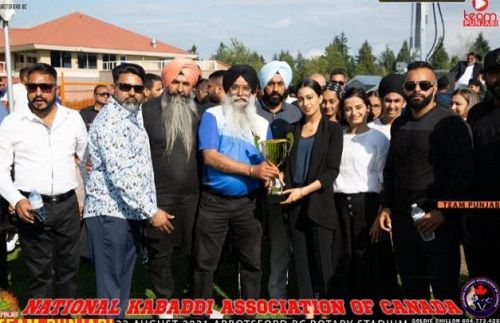Geet Grewal at an event of National Kabaddi Association of Canada
