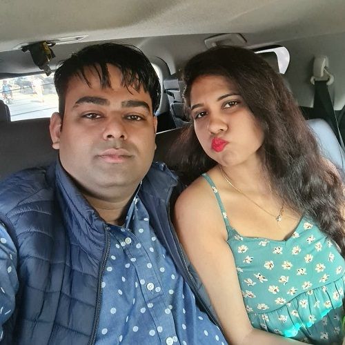 Prashant Yadav with his wife