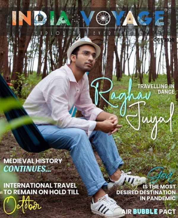 Raghav Juyal featured on the cover page of India Voyage magazine