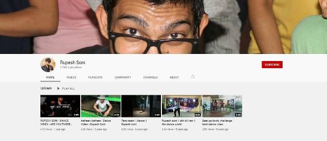 Rupesh Soni's YouTube channel