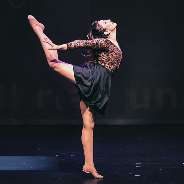 Shree Saini while performing Ballerina dance