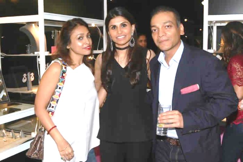 Surily Goel with her brother Ashish Goel, and Kajal Fabiani