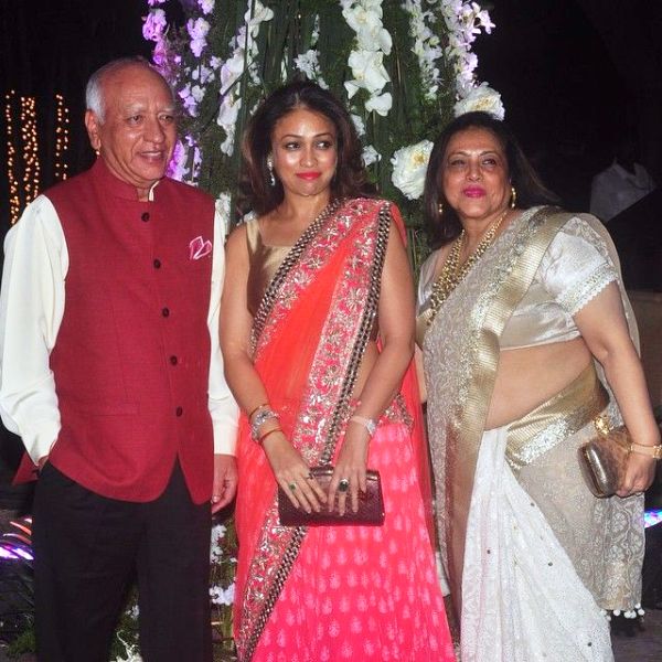Surily Goel with her parents
