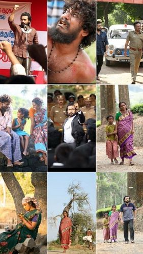  A collage of the stills from the Tamil film Jai Bhim