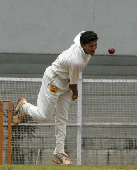 Ajit Agarkar bowling in tests