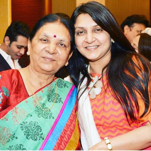 Anandiben Patel with her daughter