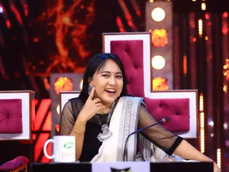 Anee Master while judging a Telugu dance reality show