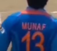 Munaf Patel Jersey number