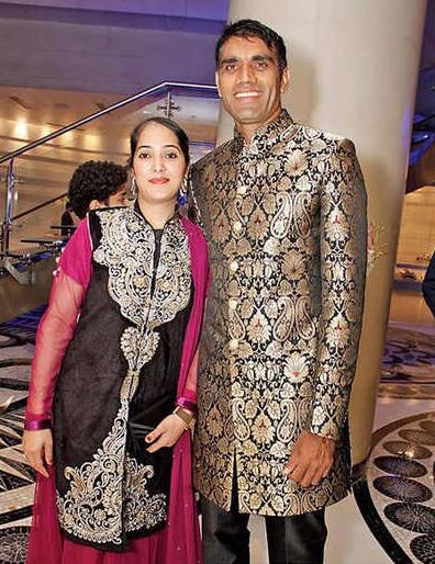 Munaf Patel with his wife