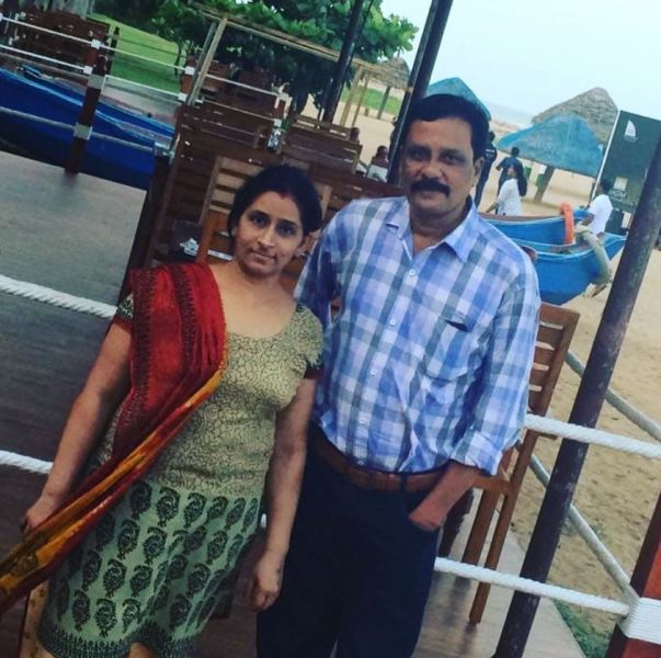 Ravi Venkatraman with his wife