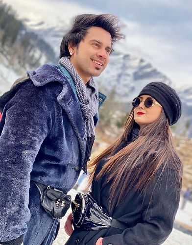 Sana Eslam Khan with Danish Alfaaz