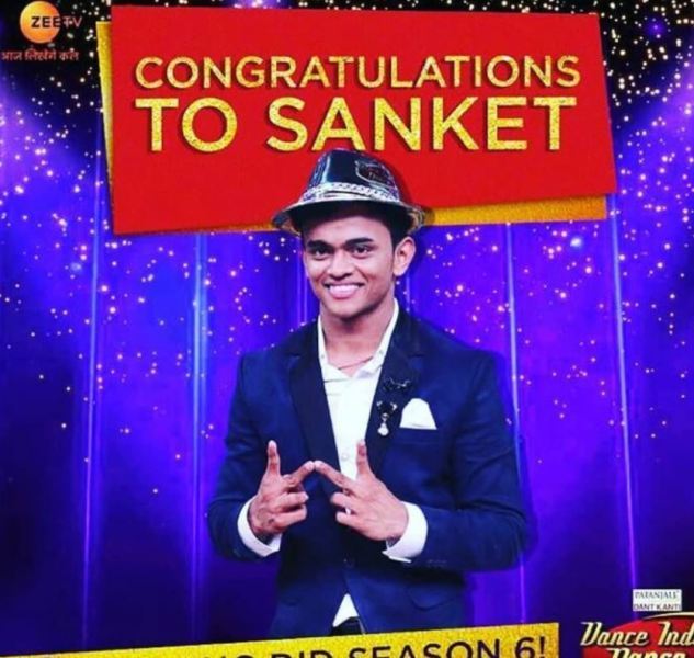 Sanket while posing after winning the Indian dance reality show titled Dance India Dance in 2019